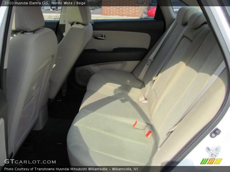 Nordic White / Beige 2010 Hyundai Elantra GLS