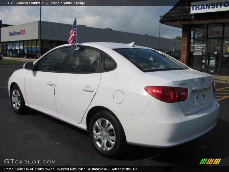 Nordic White / Beige 2010 Hyundai Elantra GLS