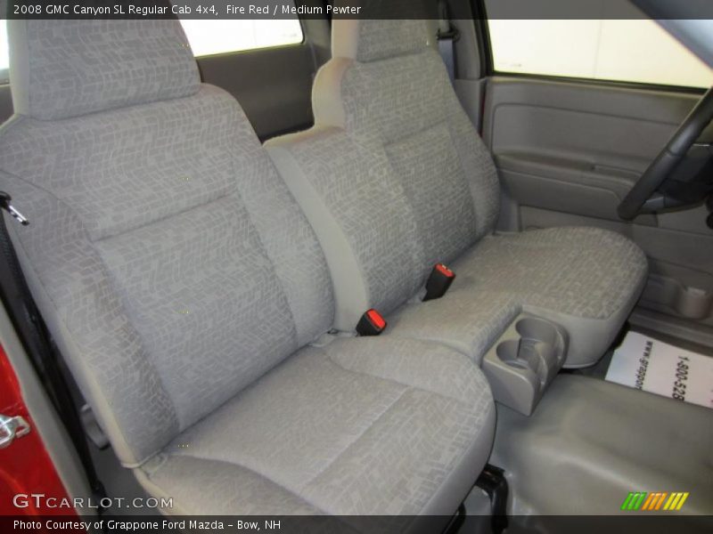  2008 Canyon SL Regular Cab 4x4 Medium Pewter Interior