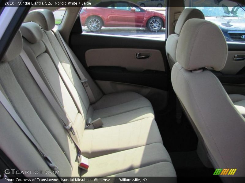 Nordic White / Beige 2010 Hyundai Elantra GLS