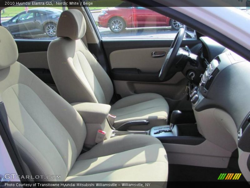 Nordic White / Beige 2010 Hyundai Elantra GLS