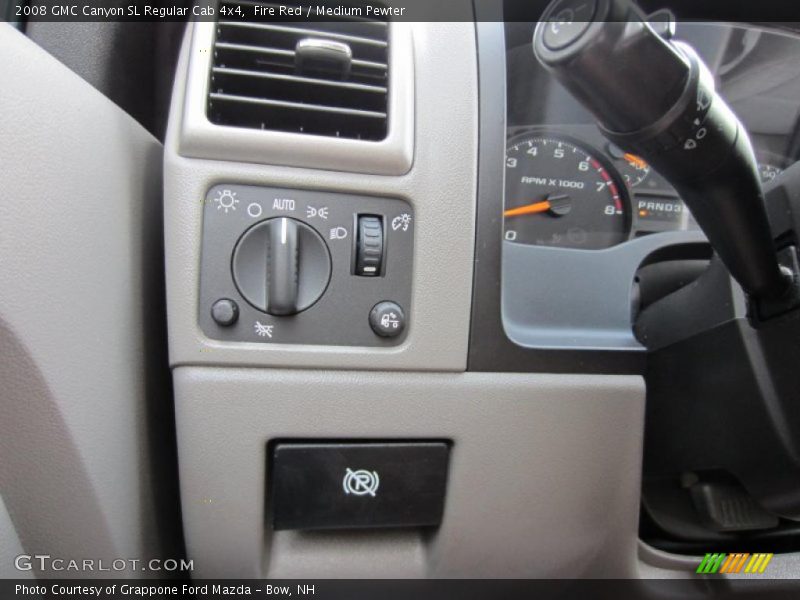 Controls of 2008 Canyon SL Regular Cab 4x4