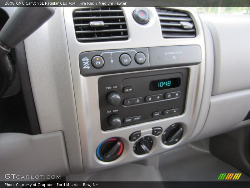 Controls of 2008 Canyon SL Regular Cab 4x4