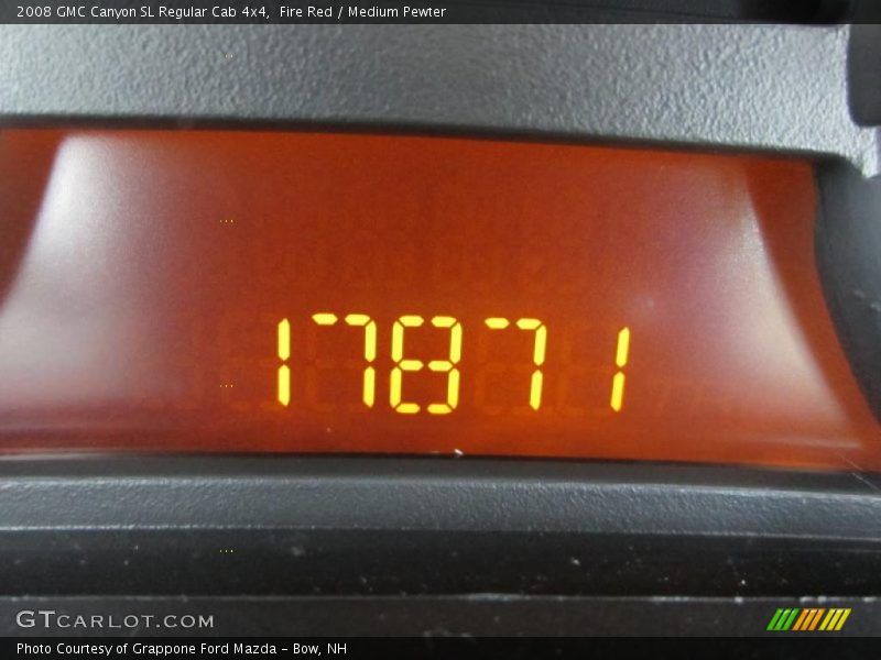 Fire Red / Medium Pewter 2008 GMC Canyon SL Regular Cab 4x4