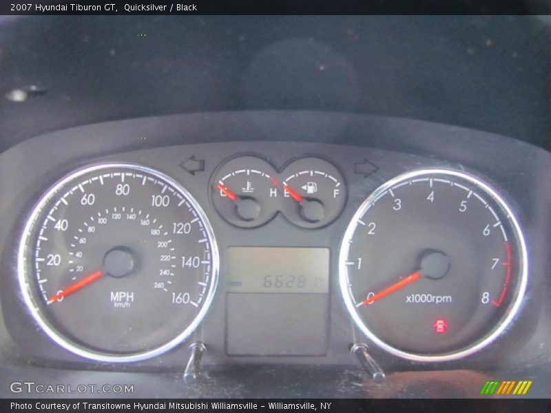 Quicksilver / Black 2007 Hyundai Tiburon GT