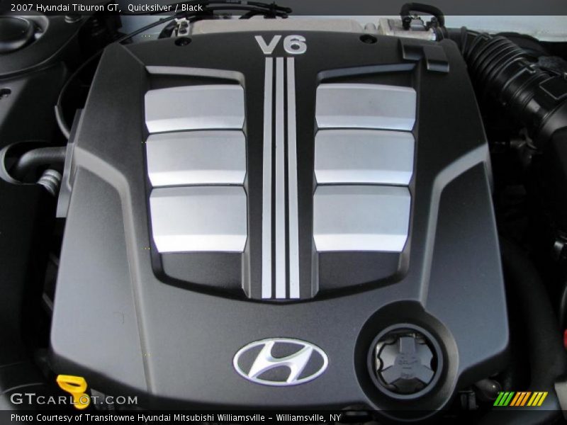 Quicksilver / Black 2007 Hyundai Tiburon GT