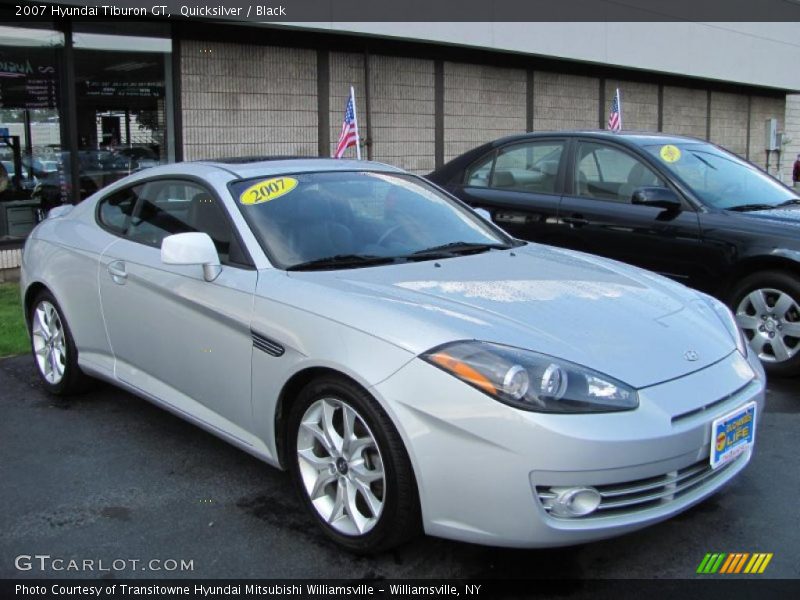 Quicksilver / Black 2007 Hyundai Tiburon GT