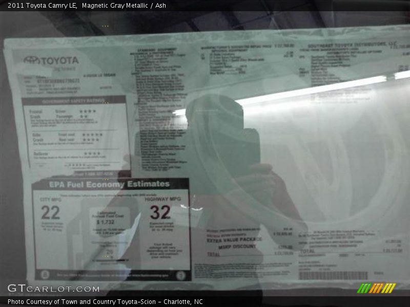Magnetic Gray Metallic / Ash 2011 Toyota Camry LE