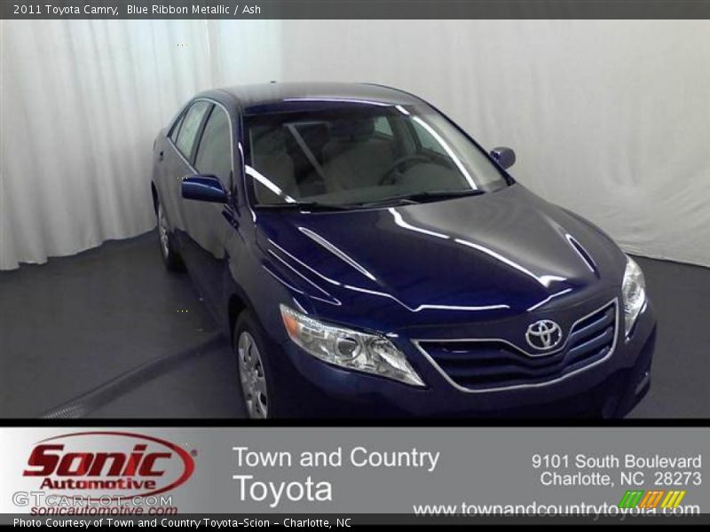 Blue Ribbon Metallic / Ash 2011 Toyota Camry