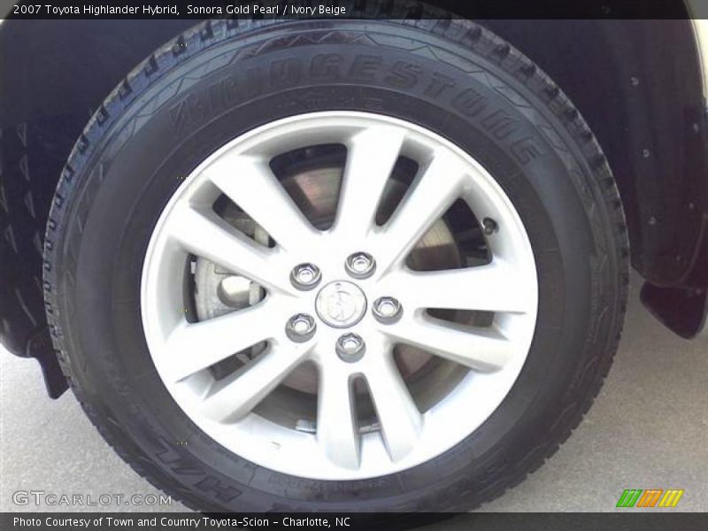 Sonora Gold Pearl / Ivory Beige 2007 Toyota Highlander Hybrid