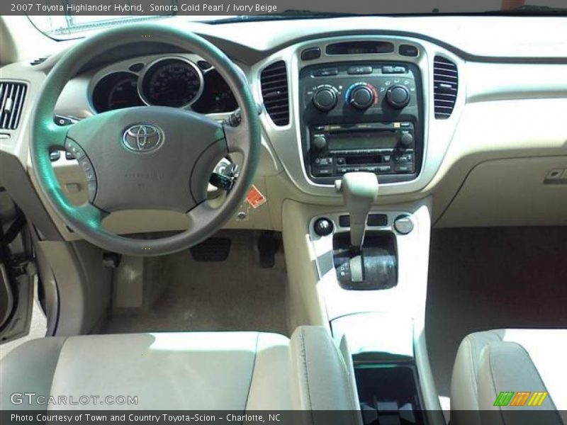 Sonora Gold Pearl / Ivory Beige 2007 Toyota Highlander Hybrid