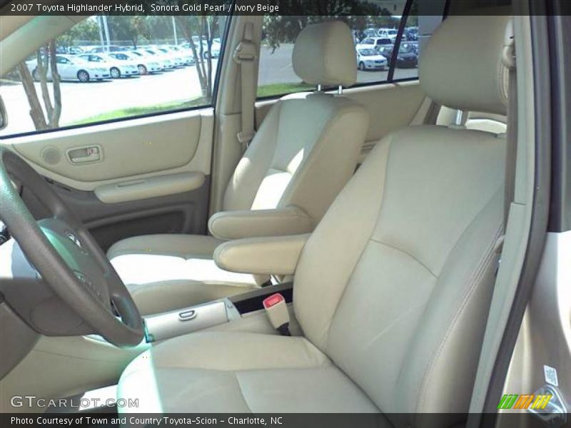 Sonora Gold Pearl / Ivory Beige 2007 Toyota Highlander Hybrid