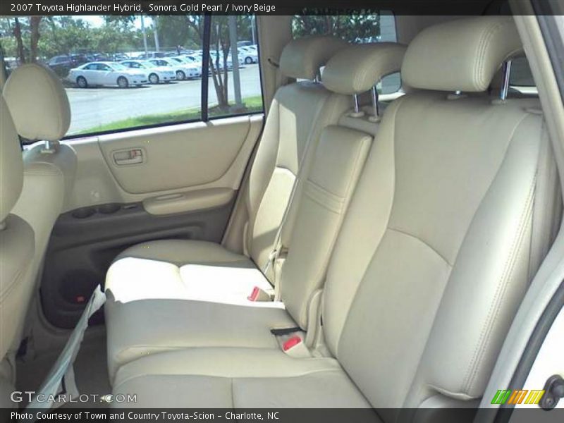 Sonora Gold Pearl / Ivory Beige 2007 Toyota Highlander Hybrid