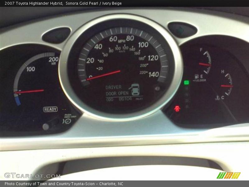 Sonora Gold Pearl / Ivory Beige 2007 Toyota Highlander Hybrid