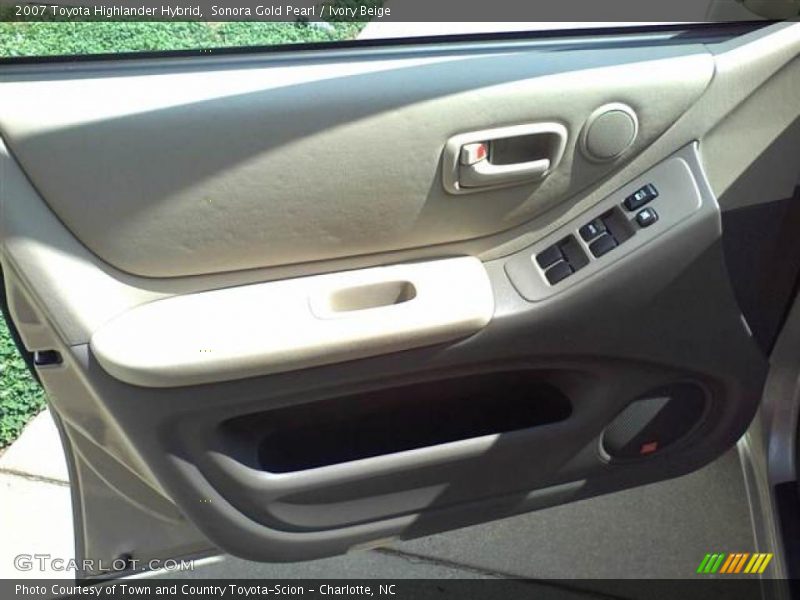 Sonora Gold Pearl / Ivory Beige 2007 Toyota Highlander Hybrid