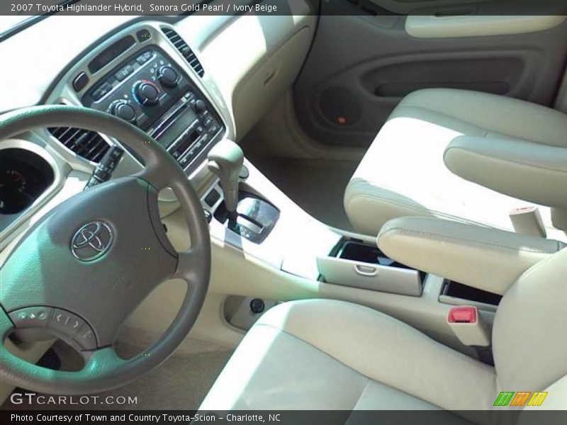 Sonora Gold Pearl / Ivory Beige 2007 Toyota Highlander Hybrid