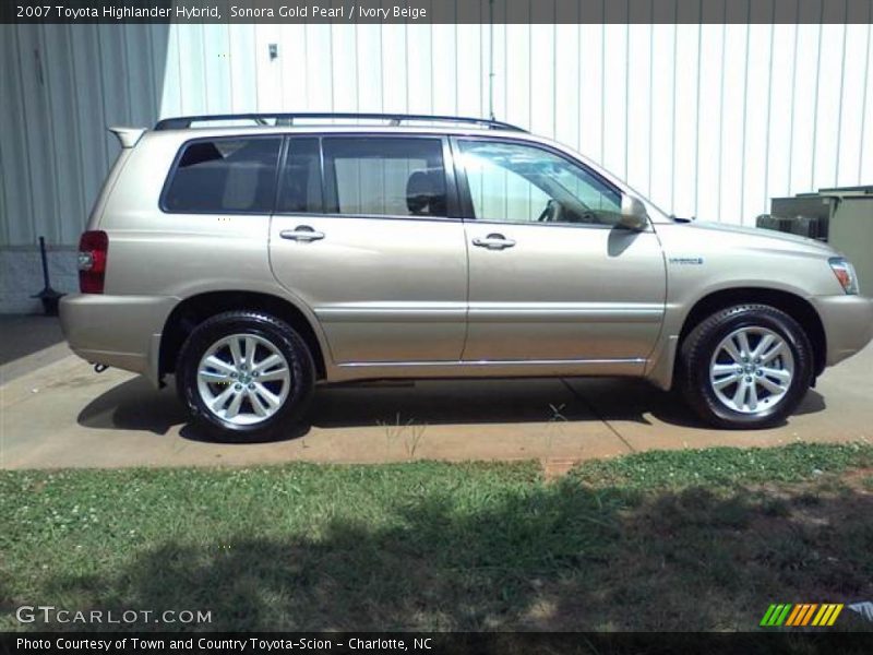 Sonora Gold Pearl / Ivory Beige 2007 Toyota Highlander Hybrid
