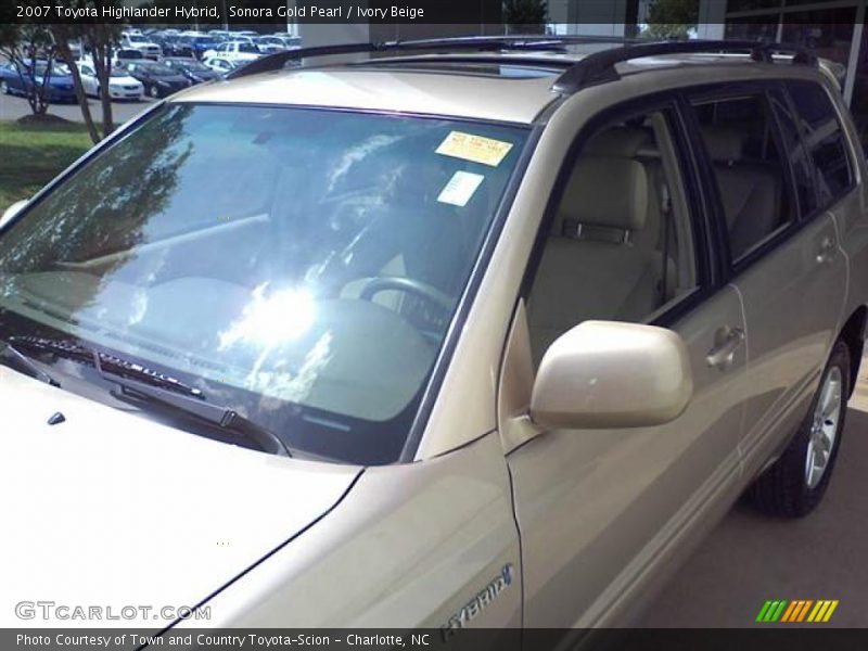 Sonora Gold Pearl / Ivory Beige 2007 Toyota Highlander Hybrid