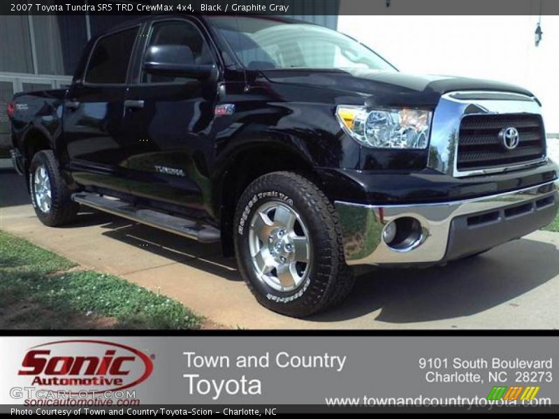 Black / Graphite Gray 2007 Toyota Tundra SR5 TRD CrewMax 4x4