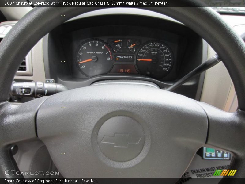 Summit White / Medium Pewter 2007 Chevrolet Colorado Work Truck Regular Cab Chassis