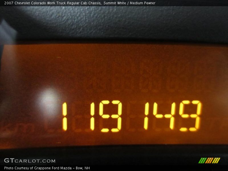 Summit White / Medium Pewter 2007 Chevrolet Colorado Work Truck Regular Cab Chassis