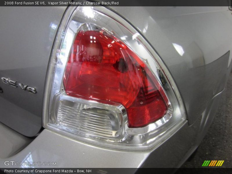 Vapor Silver Metallic / Charcoal Black/Red 2008 Ford Fusion SE V6