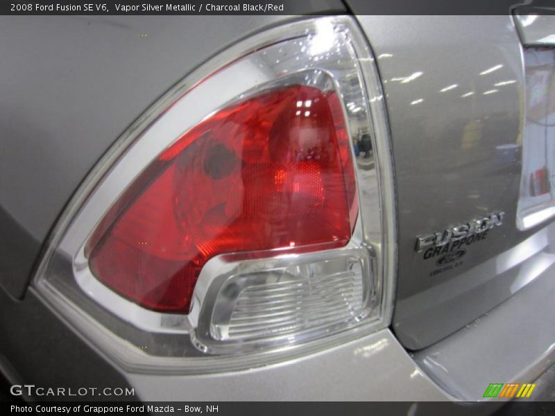 Vapor Silver Metallic / Charcoal Black/Red 2008 Ford Fusion SE V6