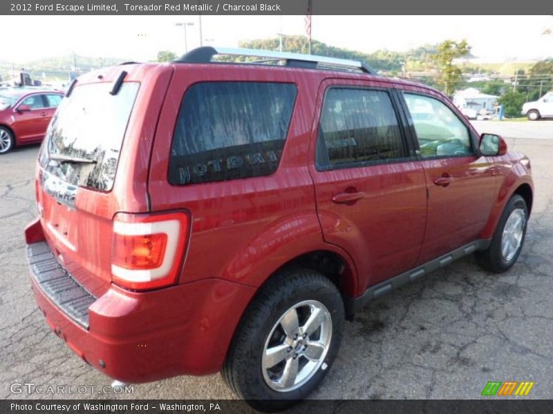 Toreador Red Metallic / Charcoal Black 2012 Ford Escape Limited
