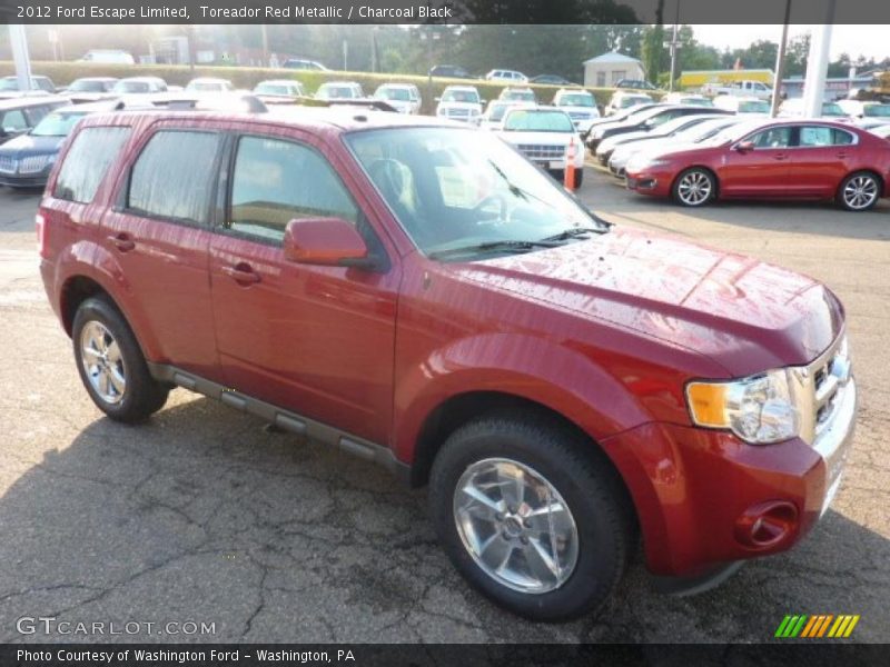 Toreador Red Metallic / Charcoal Black 2012 Ford Escape Limited