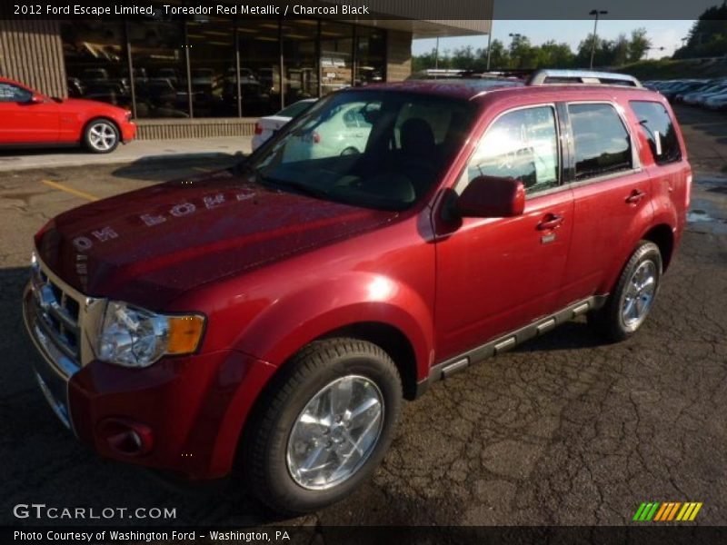 Toreador Red Metallic / Charcoal Black 2012 Ford Escape Limited