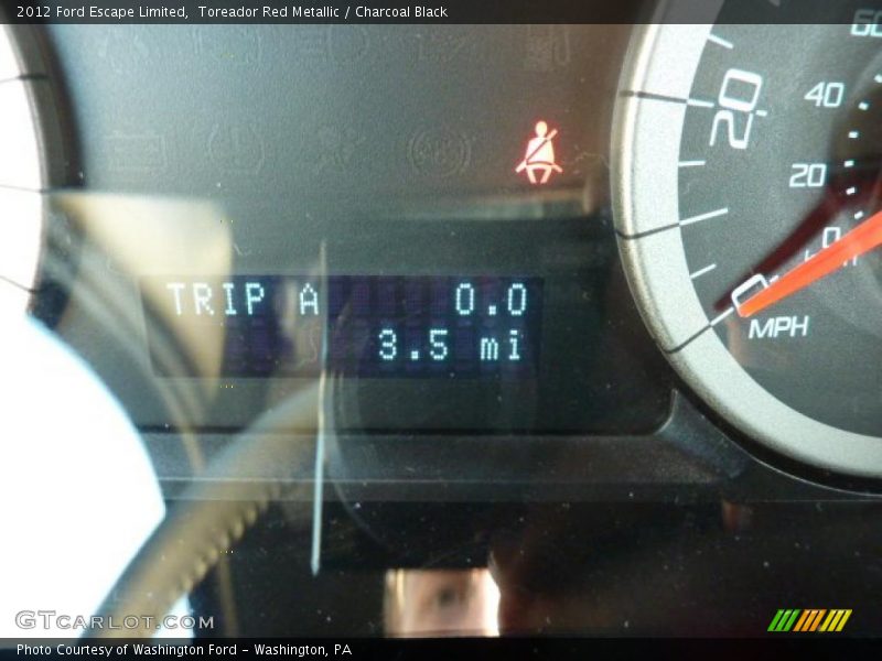 Toreador Red Metallic / Charcoal Black 2012 Ford Escape Limited