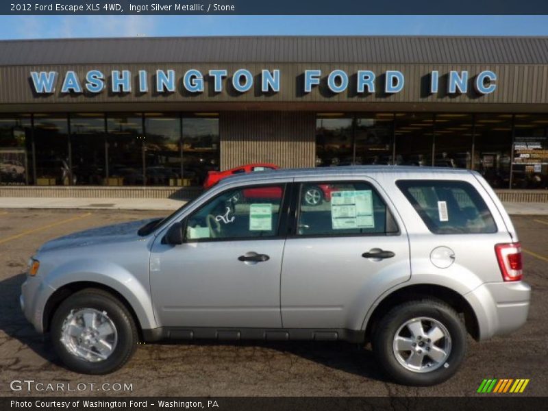 Ingot Silver Metallic / Stone 2012 Ford Escape XLS 4WD