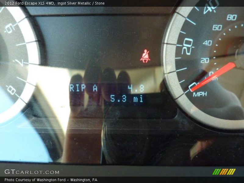 Ingot Silver Metallic / Stone 2012 Ford Escape XLS 4WD