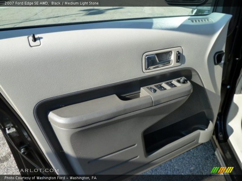 Black / Medium Light Stone 2007 Ford Edge SE AWD