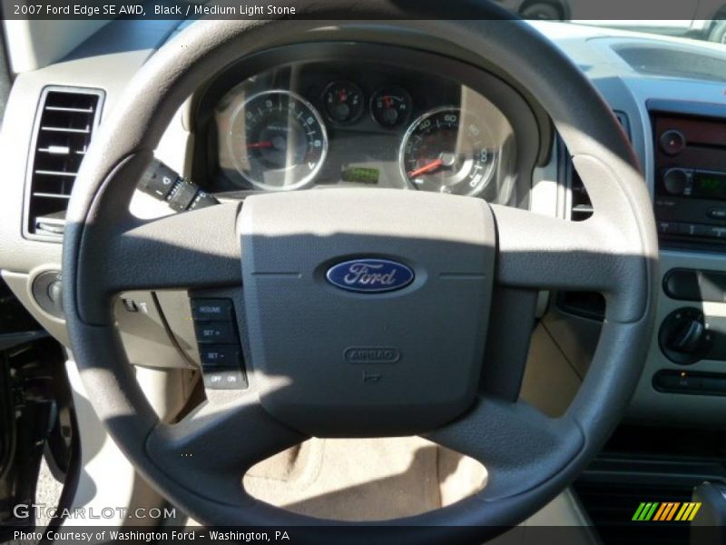 Black / Medium Light Stone 2007 Ford Edge SE AWD