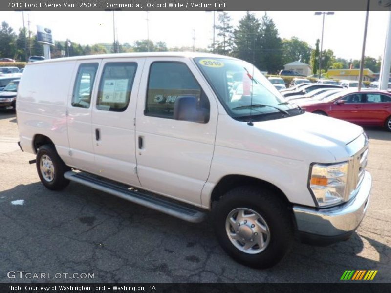 Oxford White / Medium Flint 2010 Ford E Series Van E250 XLT Commericial