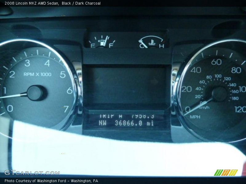 Black / Dark Charcoal 2008 Lincoln MKZ AWD Sedan
