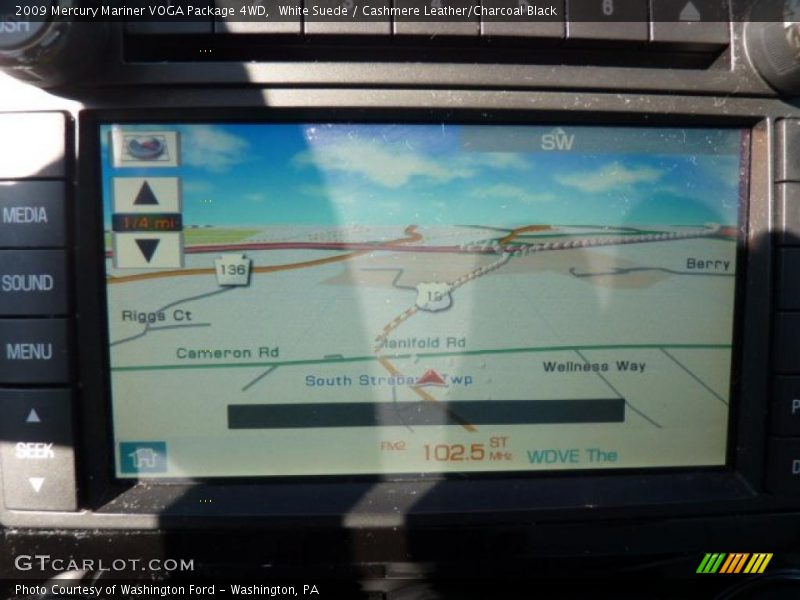 White Suede / Cashmere Leather/Charcoal Black 2009 Mercury Mariner VOGA Package 4WD