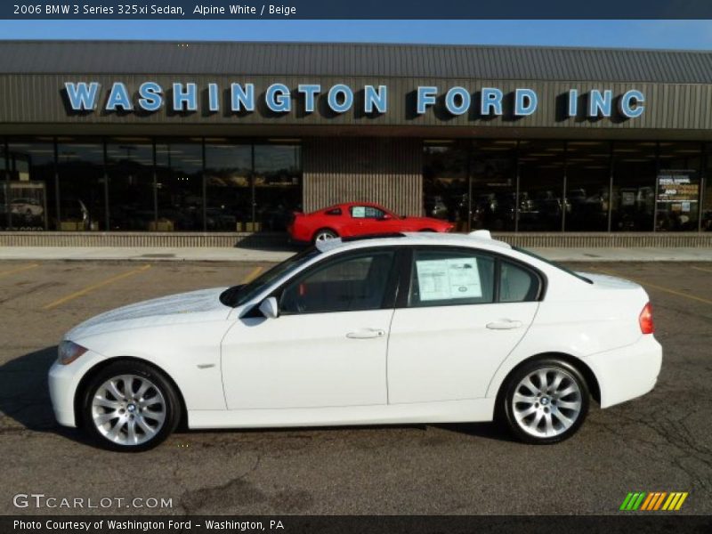 Alpine White / Beige 2006 BMW 3 Series 325xi Sedan