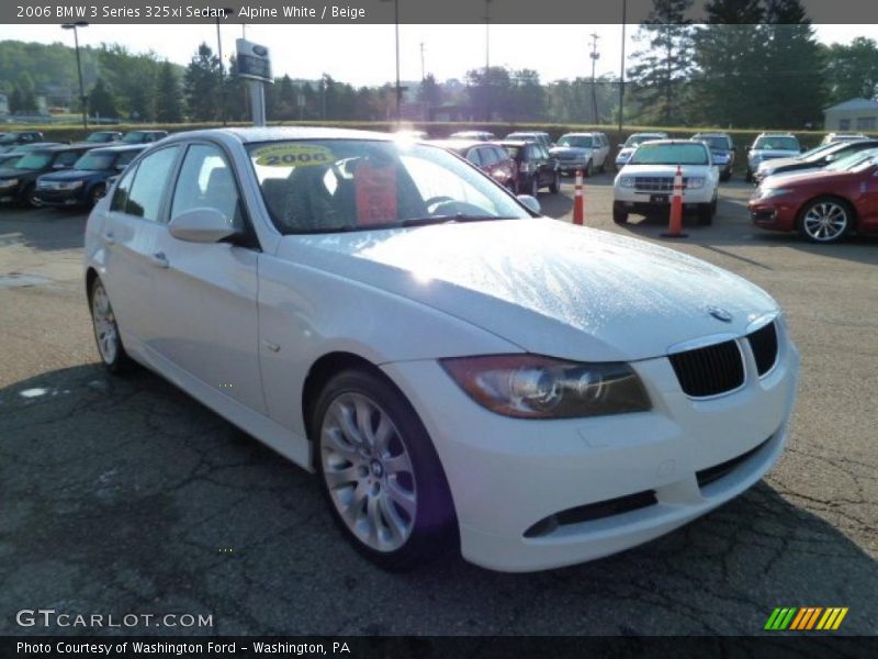 Alpine White / Beige 2006 BMW 3 Series 325xi Sedan
