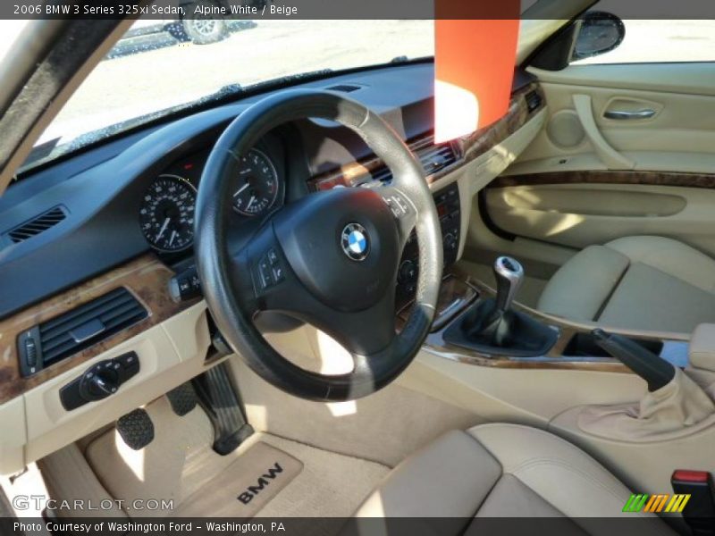 Alpine White / Beige 2006 BMW 3 Series 325xi Sedan