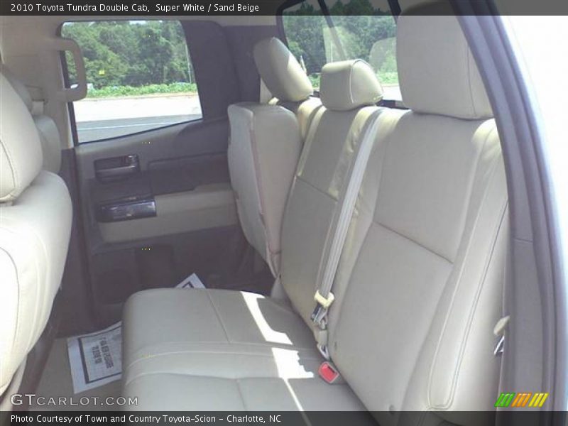 Super White / Sand Beige 2010 Toyota Tundra Double Cab