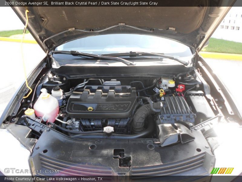 Brilliant Black Crystal Pearl / Dark Slate Gray/Light Slate Gray 2008 Dodge Avenger SE