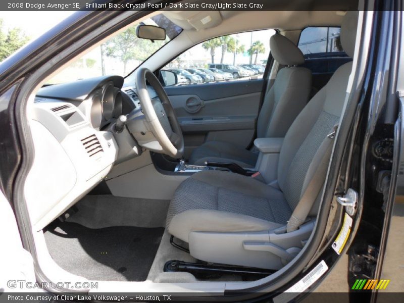 Brilliant Black Crystal Pearl / Dark Slate Gray/Light Slate Gray 2008 Dodge Avenger SE