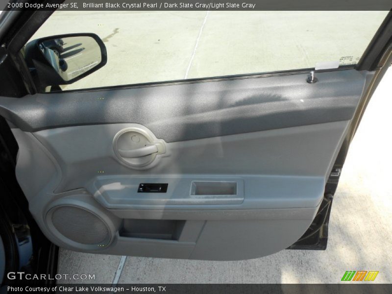 Brilliant Black Crystal Pearl / Dark Slate Gray/Light Slate Gray 2008 Dodge Avenger SE