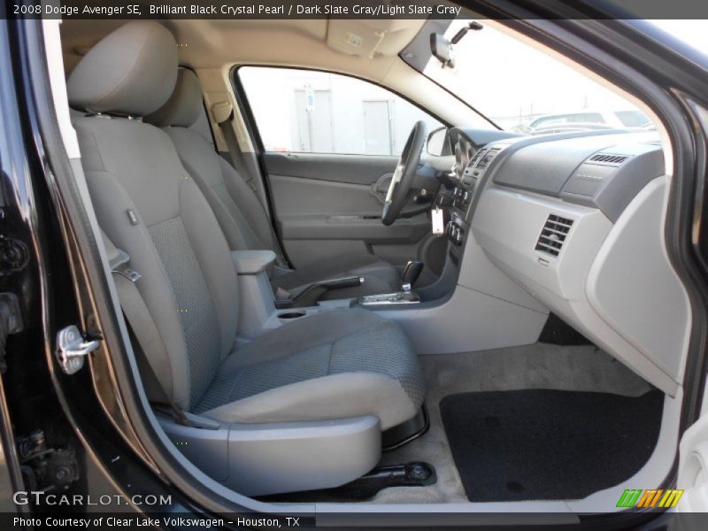 Brilliant Black Crystal Pearl / Dark Slate Gray/Light Slate Gray 2008 Dodge Avenger SE