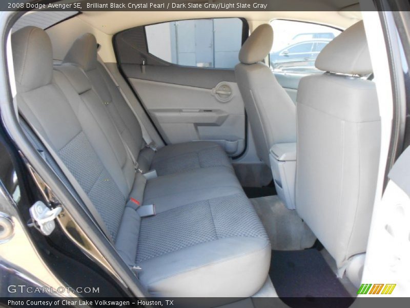 Brilliant Black Crystal Pearl / Dark Slate Gray/Light Slate Gray 2008 Dodge Avenger SE