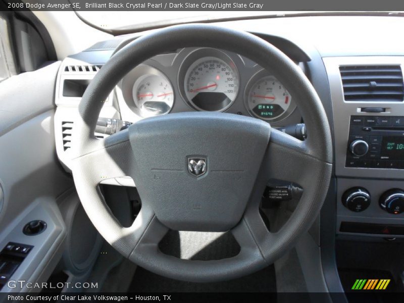 Brilliant Black Crystal Pearl / Dark Slate Gray/Light Slate Gray 2008 Dodge Avenger SE