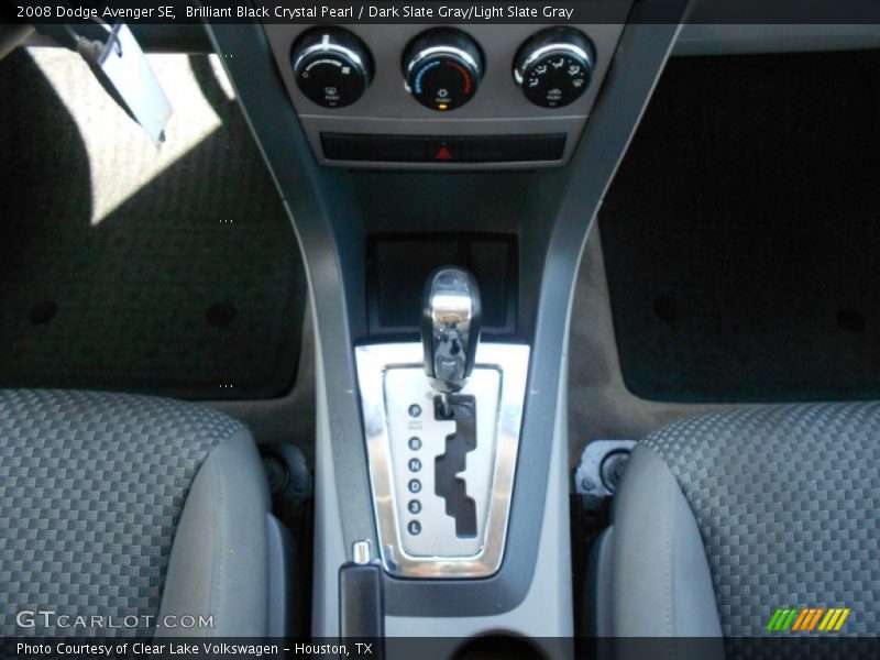 Brilliant Black Crystal Pearl / Dark Slate Gray/Light Slate Gray 2008 Dodge Avenger SE