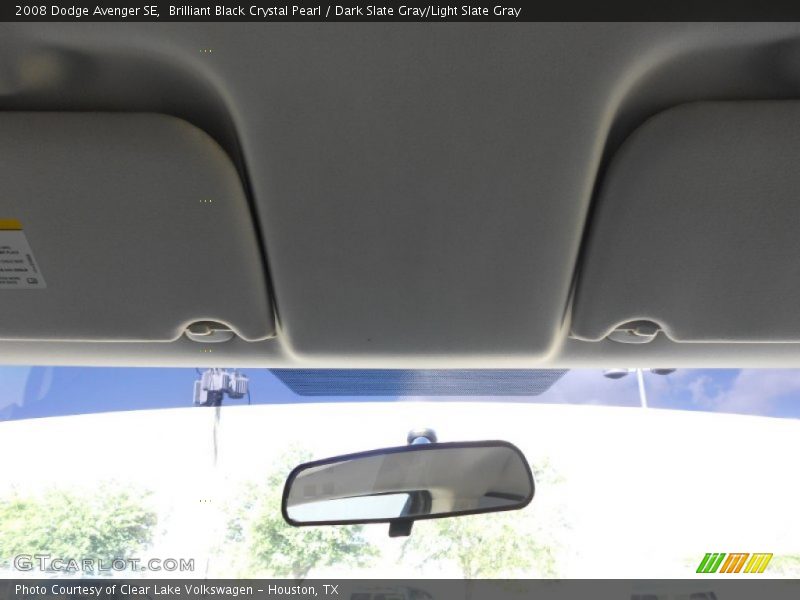 Brilliant Black Crystal Pearl / Dark Slate Gray/Light Slate Gray 2008 Dodge Avenger SE